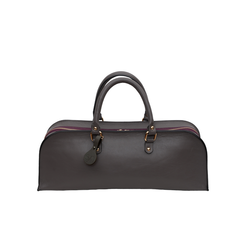 MIO,  Bowling Leather Bag Coarchal Grey
